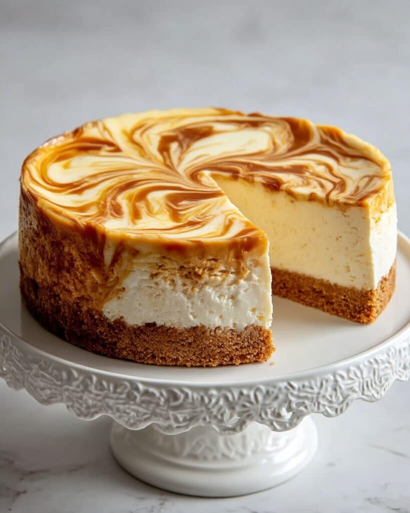Cheesecake with Pumpkin Swirl Recipe