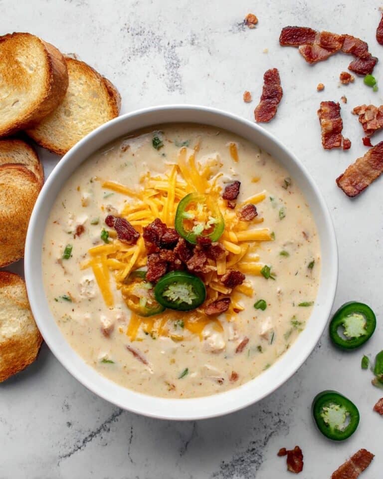 Spicy Jalapeño Popper Chicken Soup Recipe