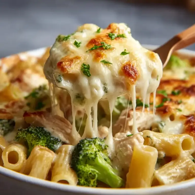 Chicken and Broccoli Alfredo Bake Recipe
