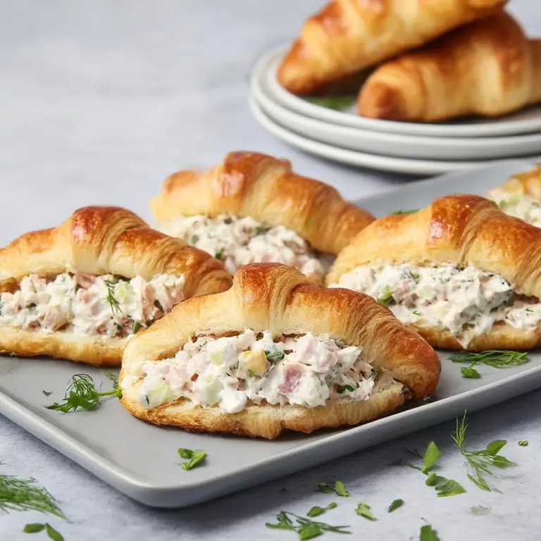 Chicken Cream Cheese Croissants Recipe