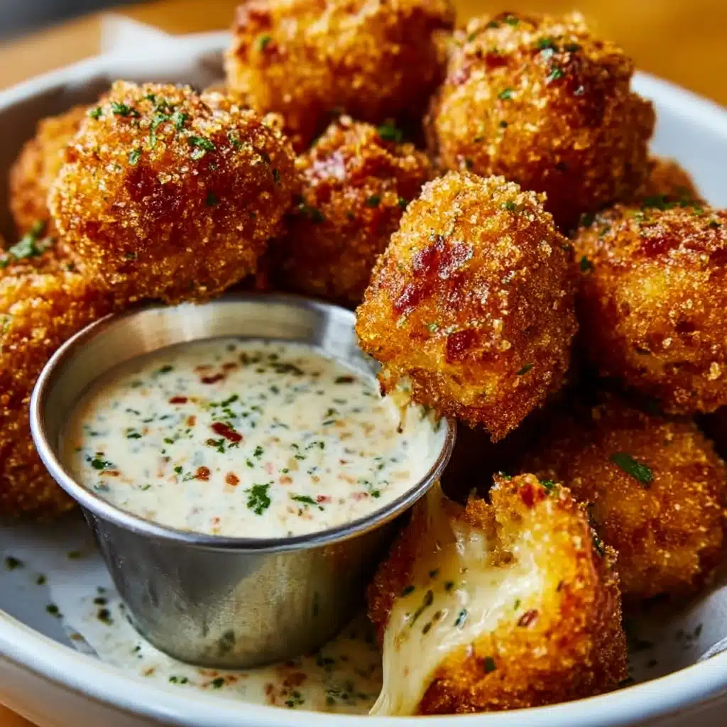 Cheesy Jalapeño Ranch Chicken Poppers with a Creamy Dip Recipe - Recipe Image