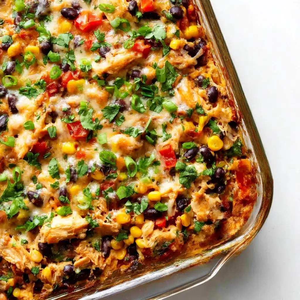Easy Chicken Burrito Casserole Recipe - Recipe Image