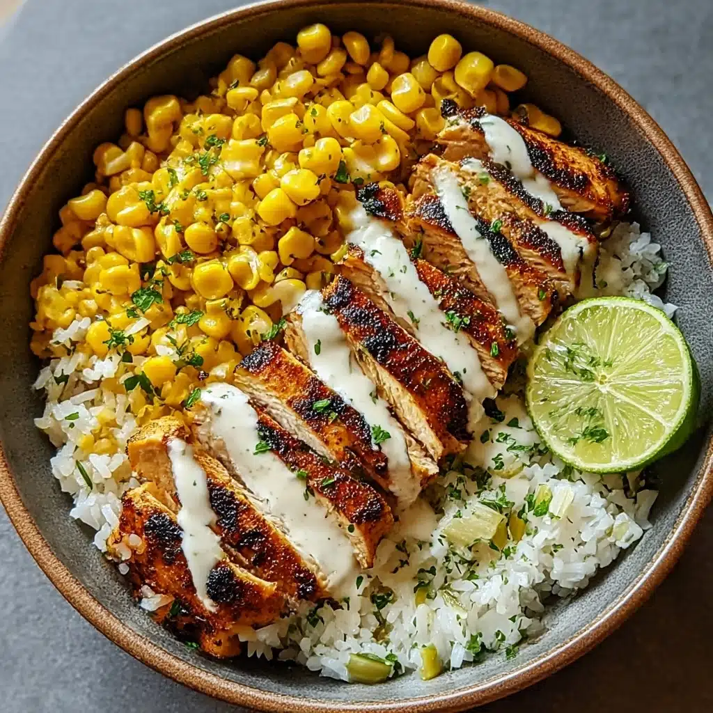 Street Corn Chicken Rice Bowl Recipe - Recipe Image