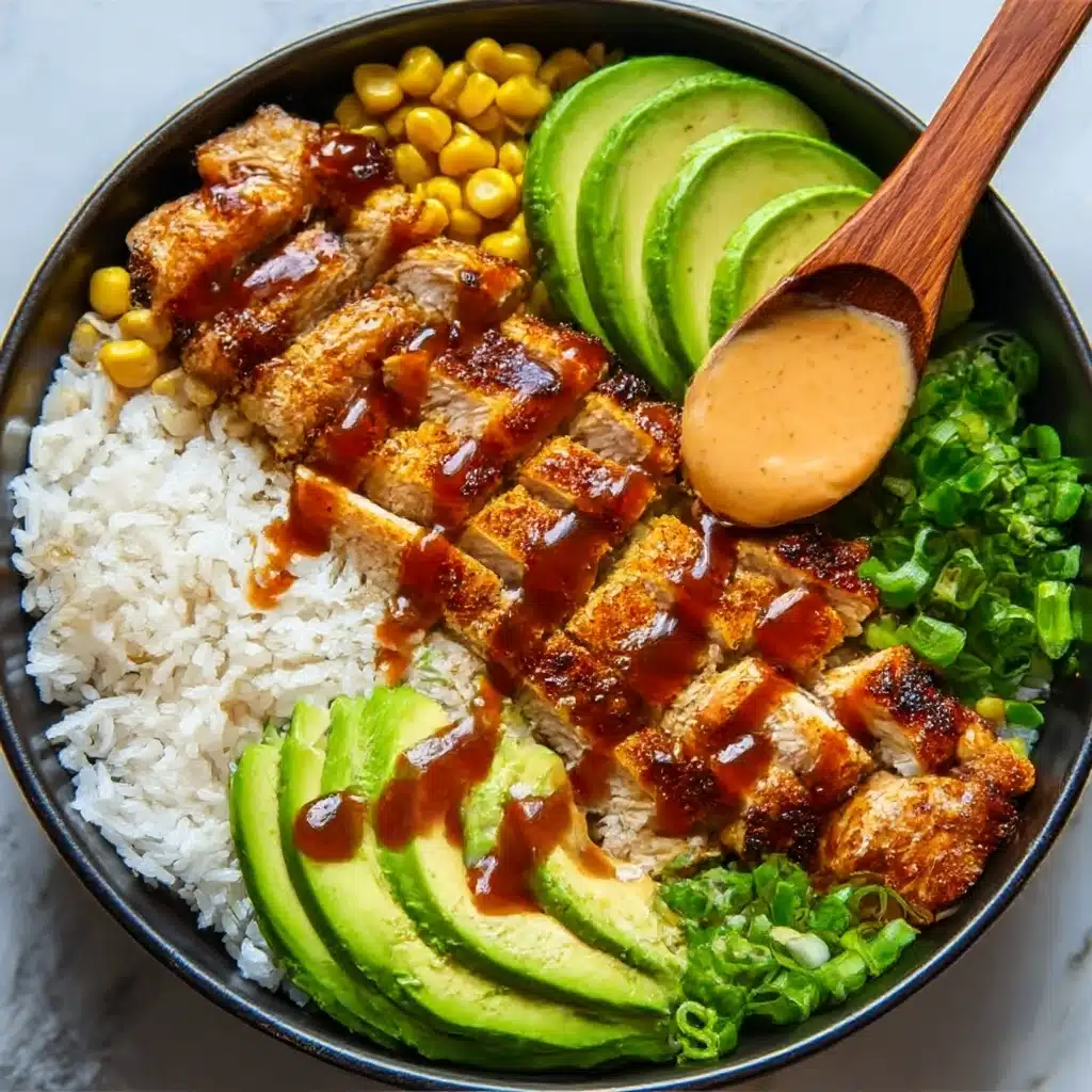 Sweet Chili Chicken Bowl with Coconut Lime Drizzle Recipe