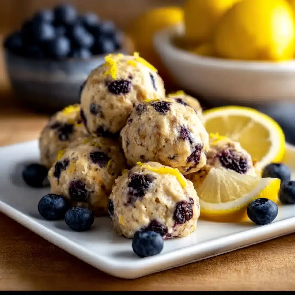 Blueberry and Lemon Zest Cottage Cheese Bites Recipe - Recipe Image