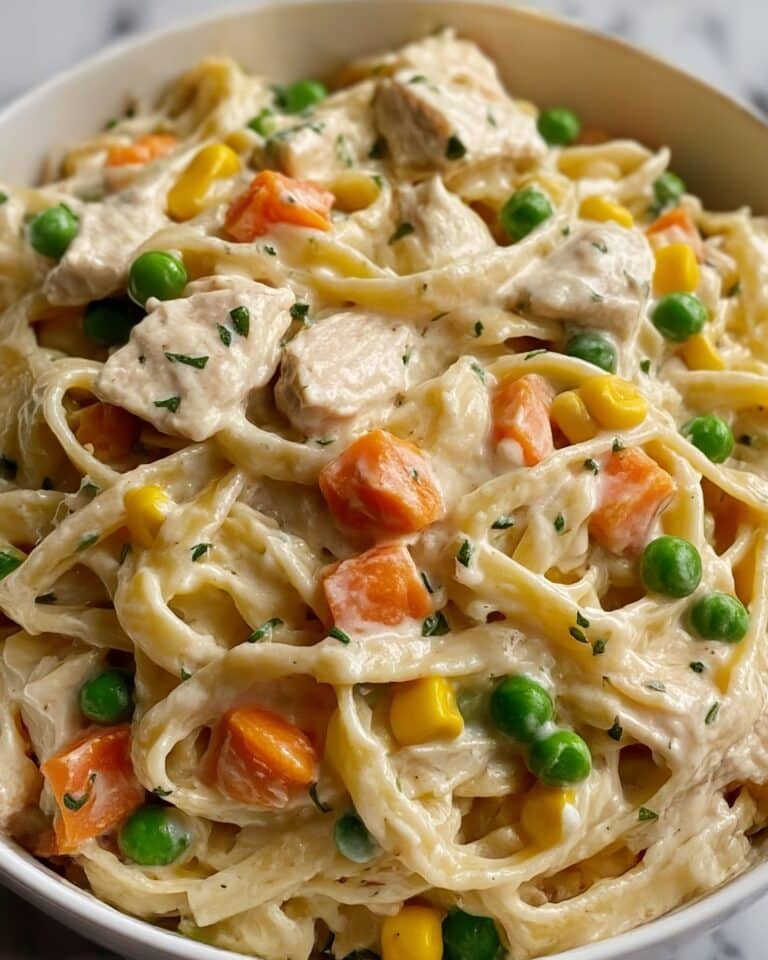 Quick Chicken Pot Pie Pasta Recipe
