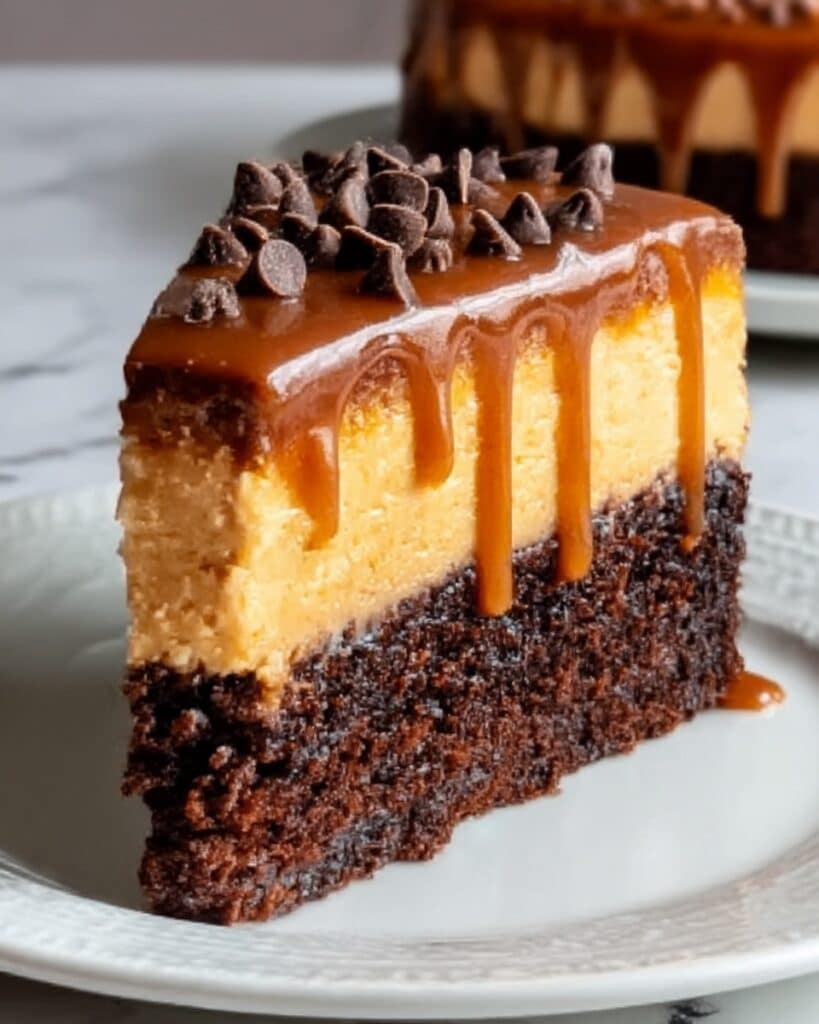 Brownie Bottom Pumpkin Cheesecake Recipe