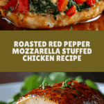 Roasted Red Pepper Mozzarella Stuffed Chicken Recipe