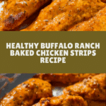 Healthy buffalo ranch baked chicken strips Recipe
