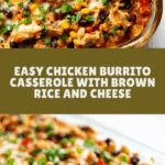Easy Chicken Burrito Casserole Recipe