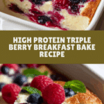 High Protein Triple Berry Bake Recipe