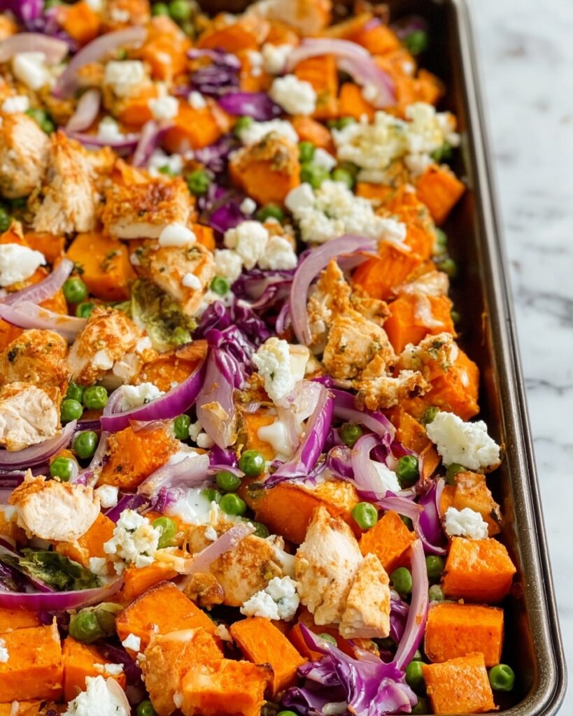 Sheet Pan Buffalo Chicken and Sweet Potato Bowls Recipe