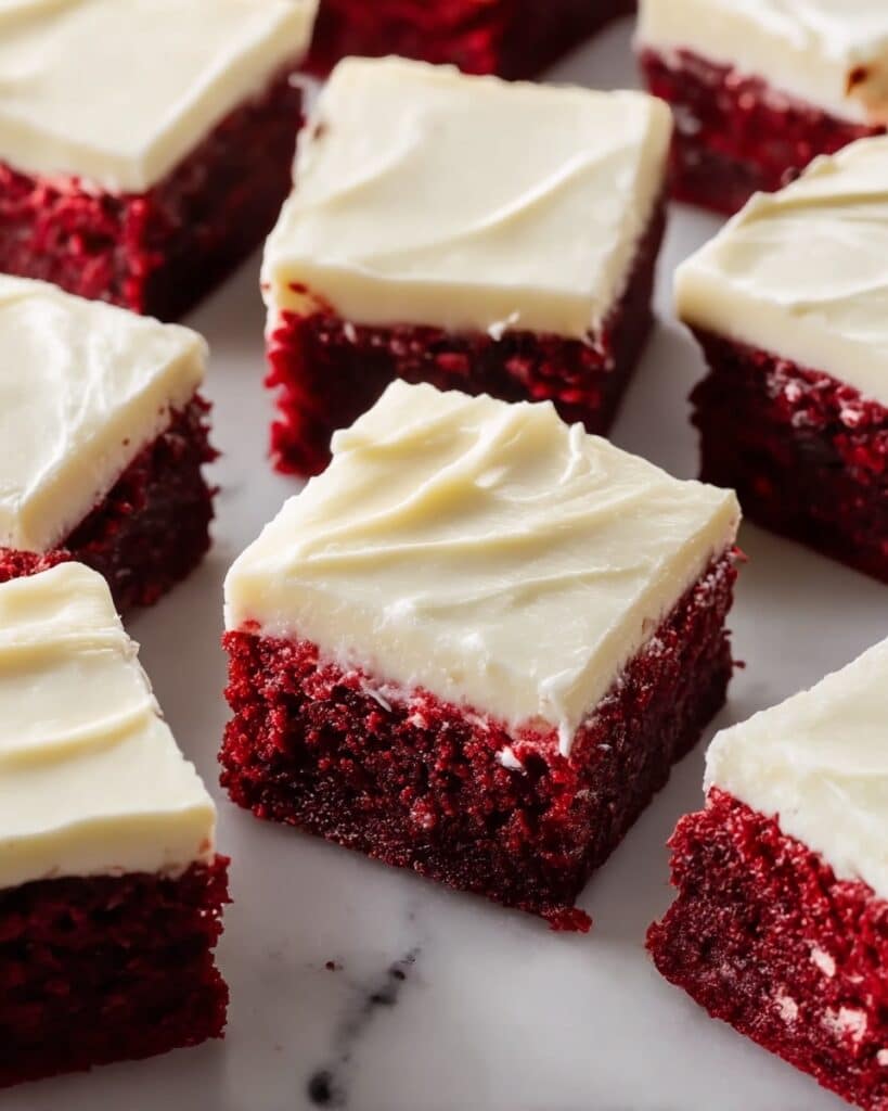 Red Velvet Brownies with Cream Cheese Swirl Recipe