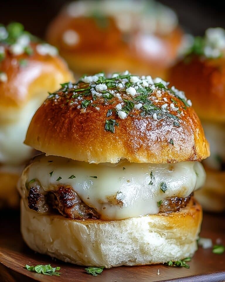 Irresistibly Juicy Garlic Parmesan Cheeseburger Bombs Recipe