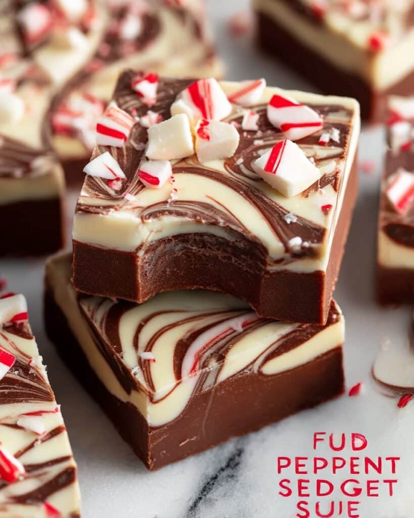 Peppermint Swirl Fudge Recipe