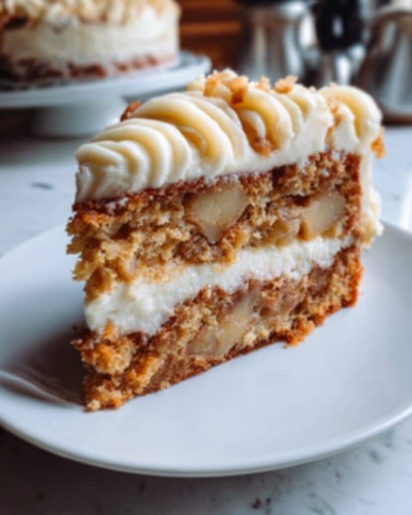 Irresistible Fresh Apple Cake with Dreamy Cream Cheese Frosting Recipe