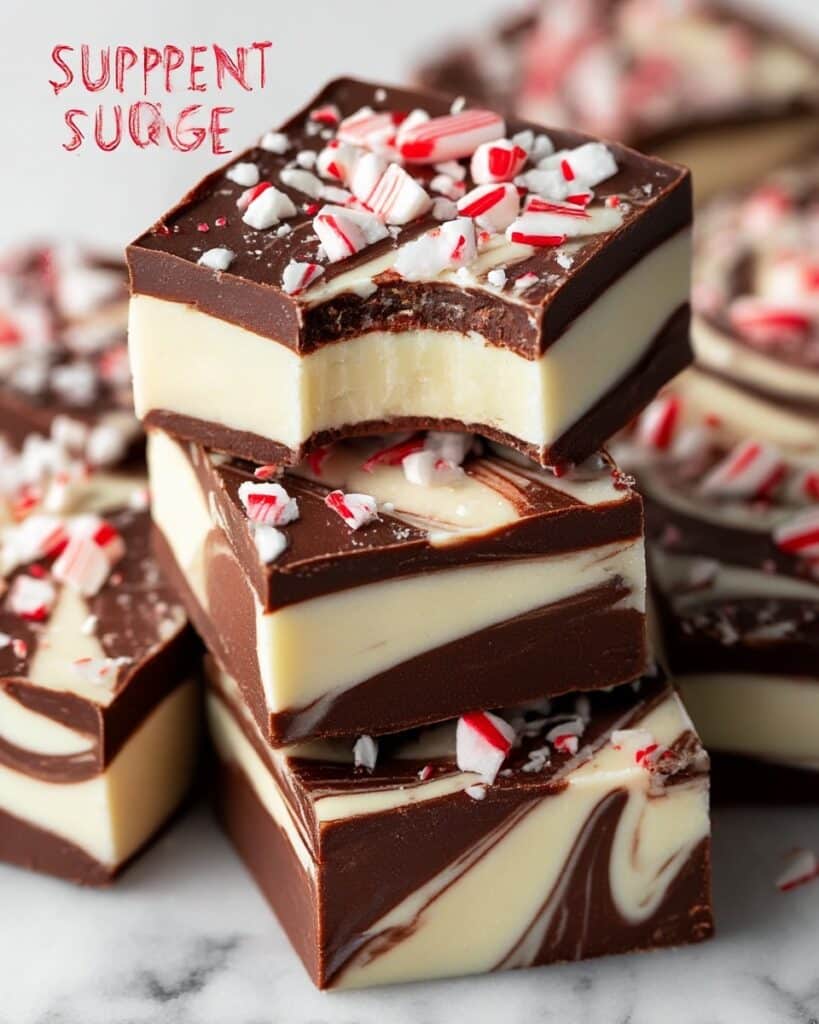 Peppermint Swirl Fudge Recipe