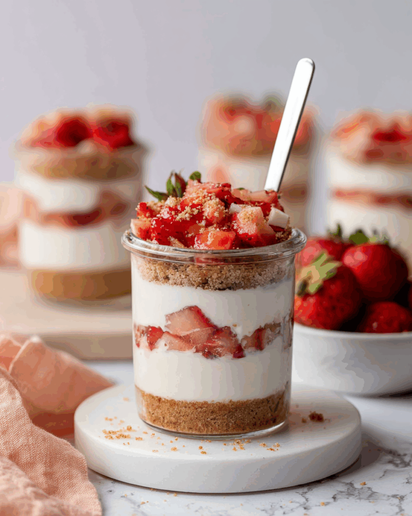 High-Protein Cheesecake Jars Recipe