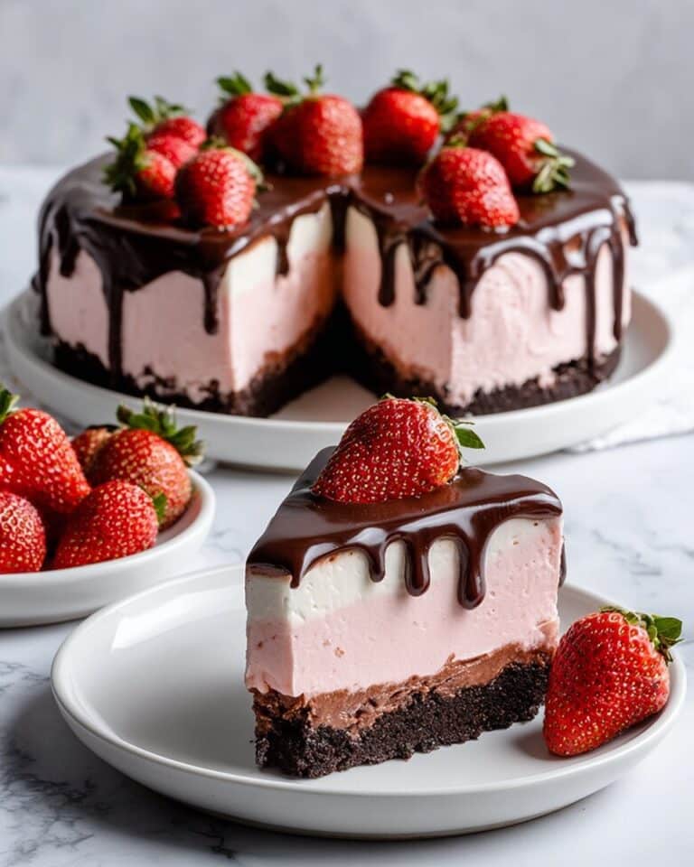Chocolate Covered Strawberry Cheesecake Recipe