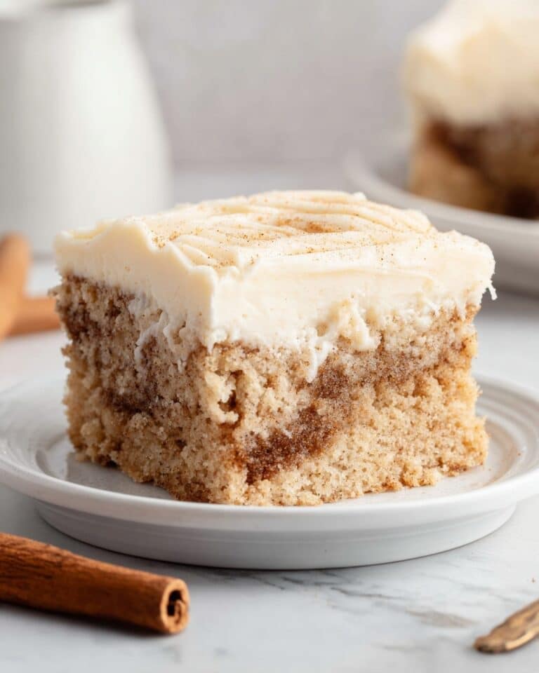 Cinnamon Roll Poke Cake Recipe