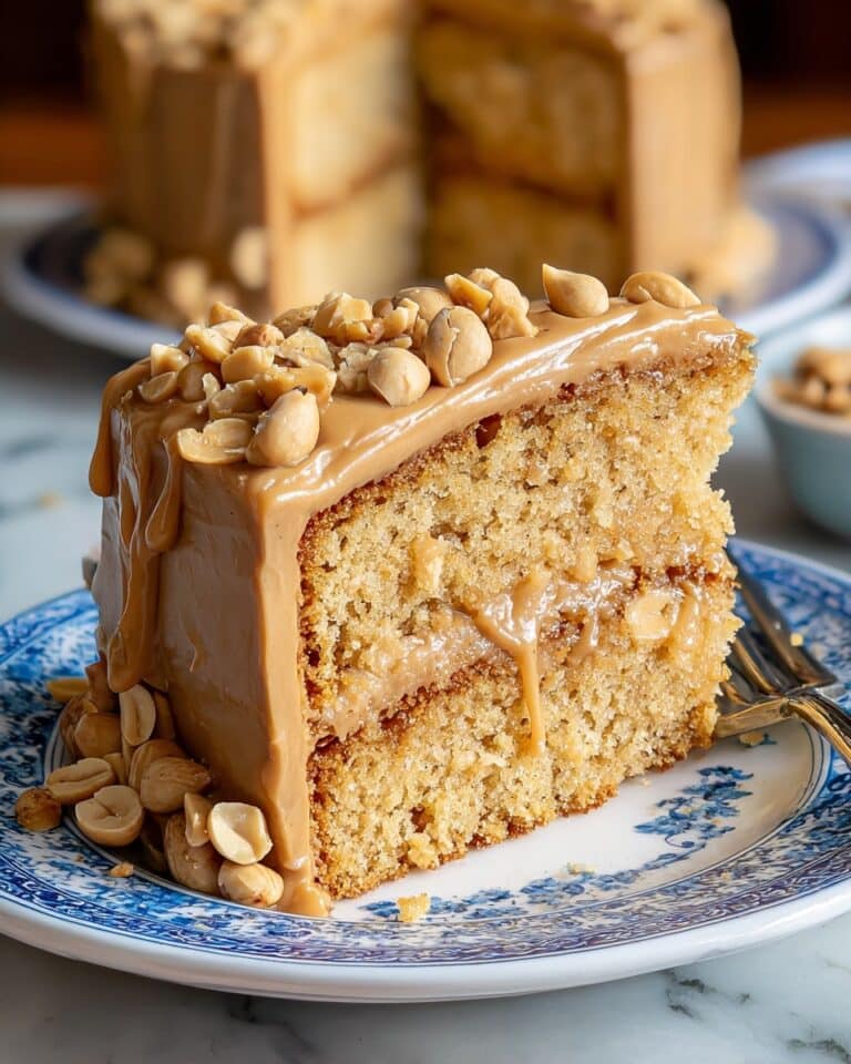 Old-Fashioned Peanut Butter Cake Recipe