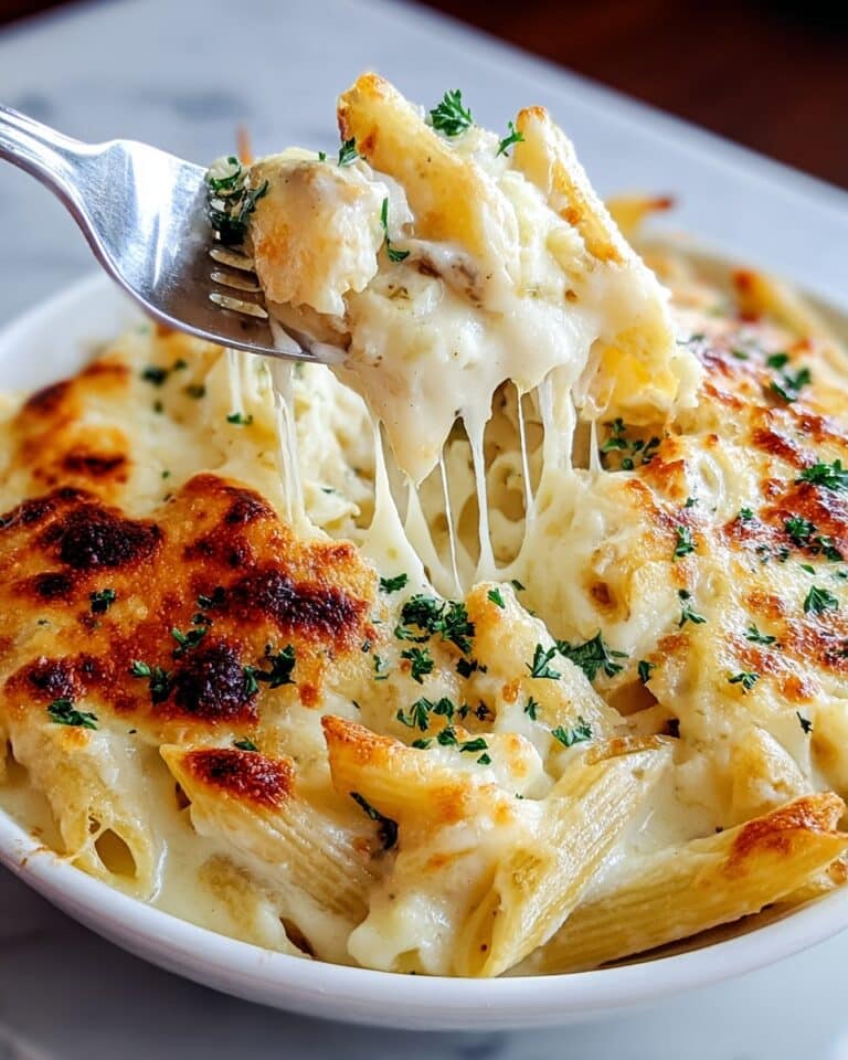 Chicken Alfredo Baked Ziti Recipe