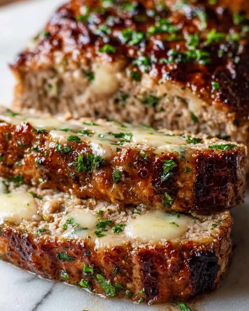 Juicy Garlic Parmesan Chicken Meatloaf Recipe