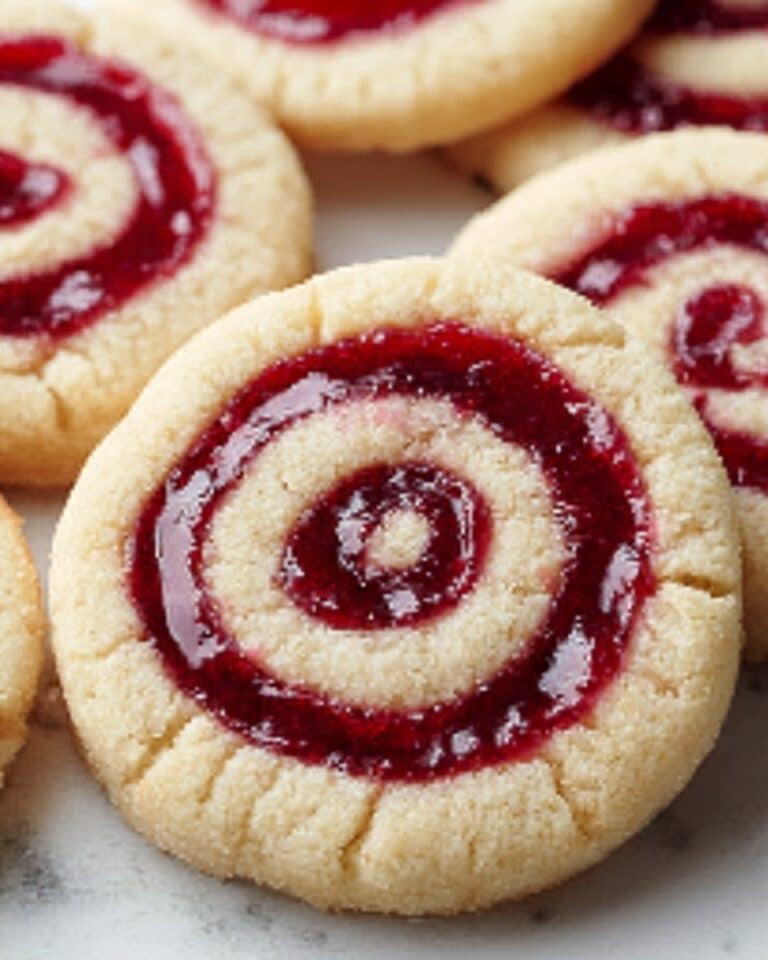 Buttery Raspberry Swirl Shortbread Cookies Recipe