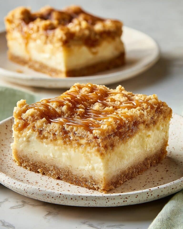 Sweet Apple Crisp Cheesecake Bars Recipe