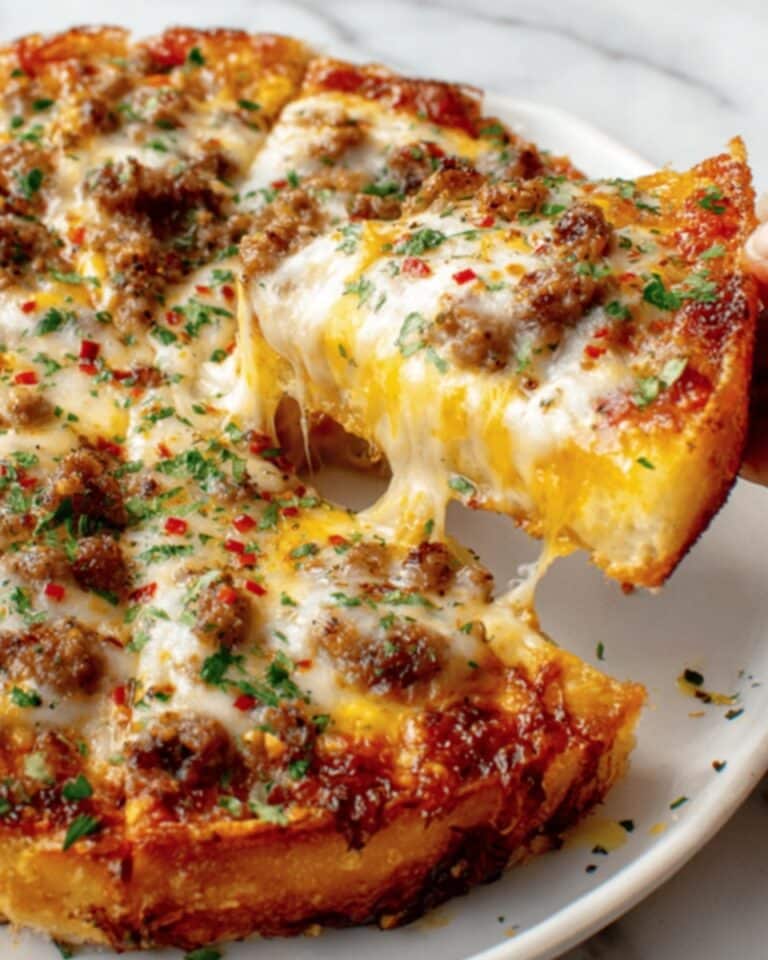 Cheese Crust Breakfast Pizza Recipe