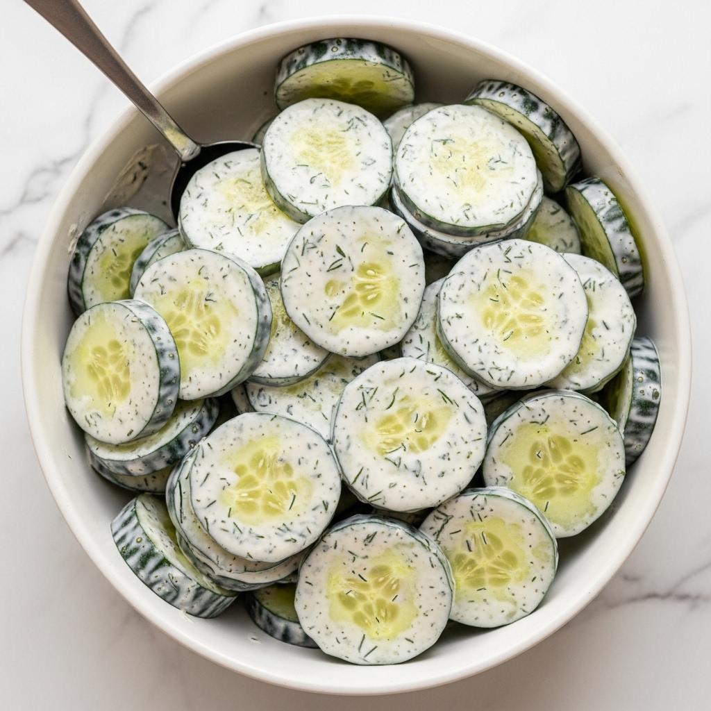 Creamy Cucumber Salad Recipe