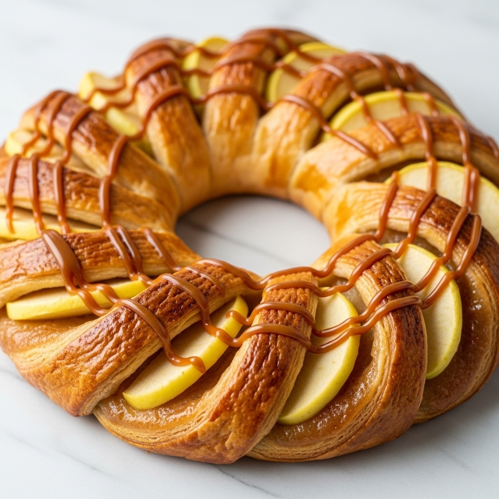 Caramel Apple Cream Cheese Crescent Ring Recipe