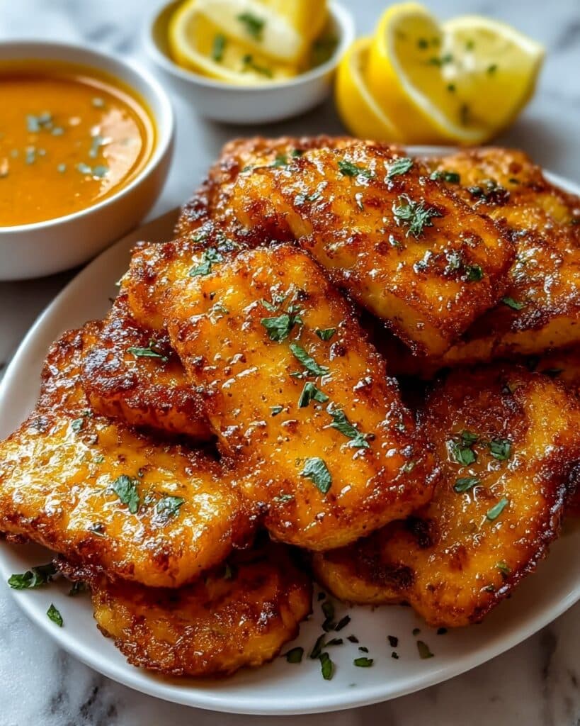 Crispy and Sweet-Spicy Hot Honey Chicken Cutlets Recipe