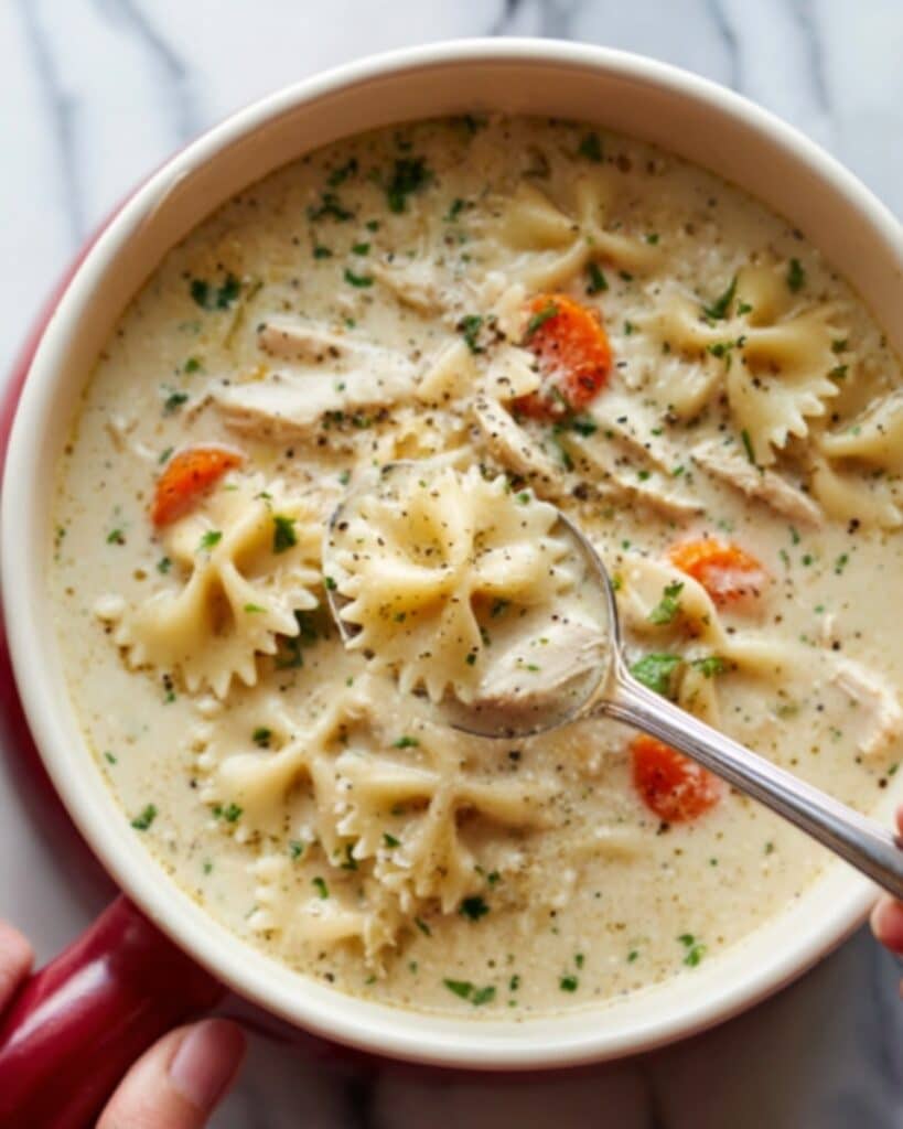 Creamy Chicken Alfredo Soup Recipe