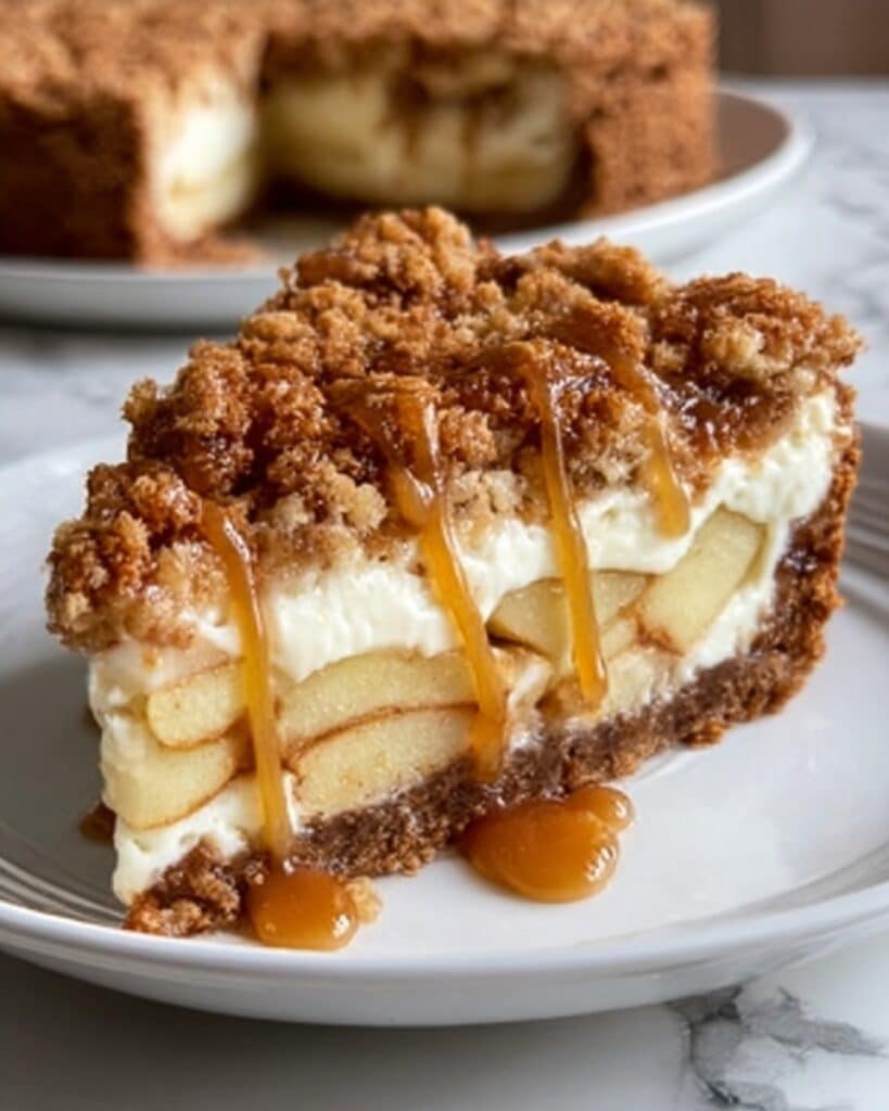 Apple Crisp Cheesecake Recipe