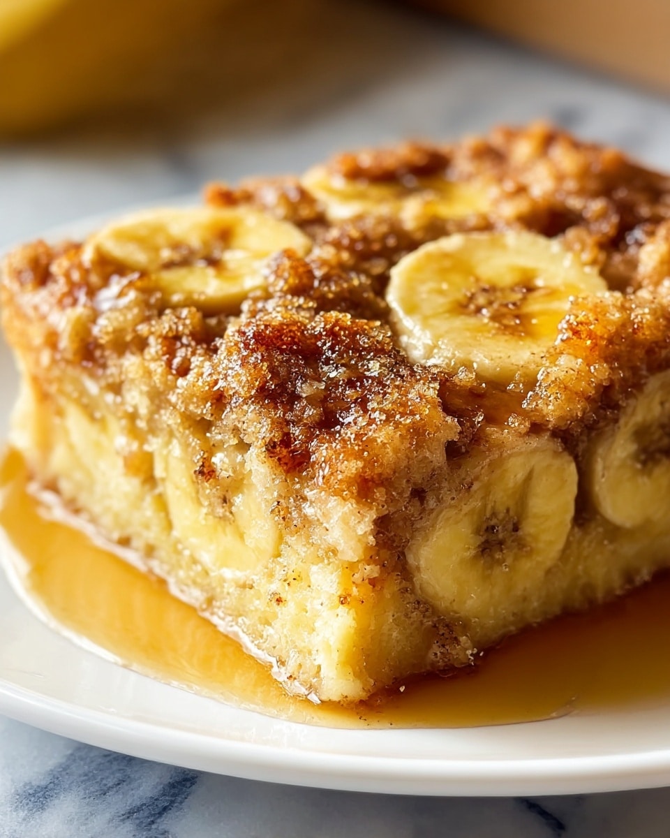 Overnight Baked Banana French Toast Casserole Recipe