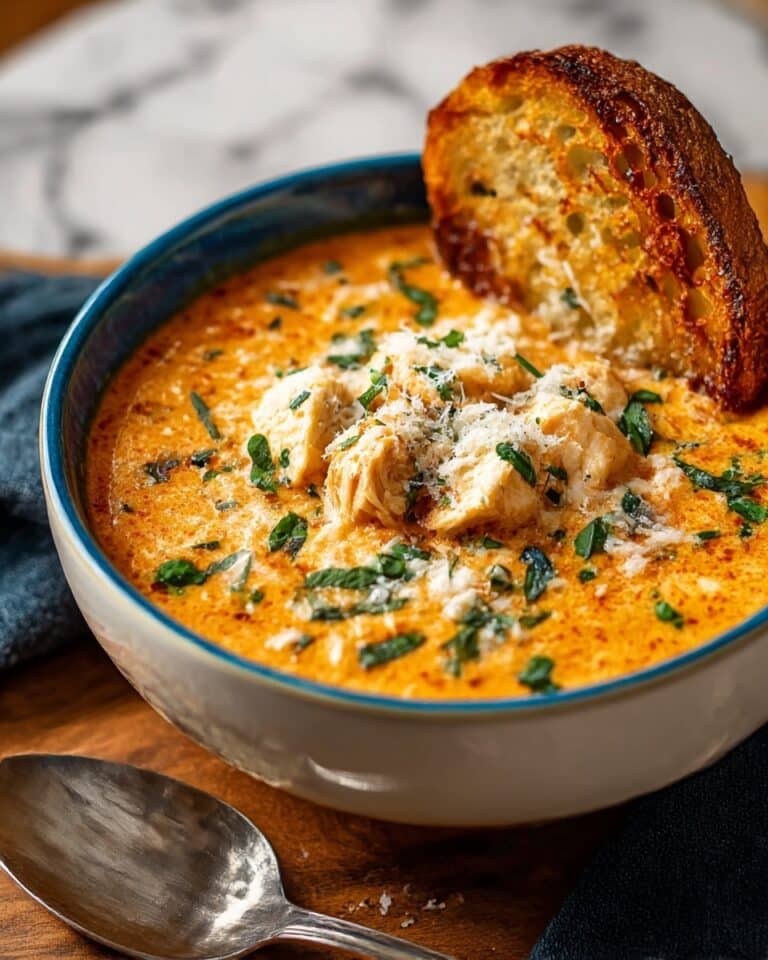 Crock Pot Creamy Chicken Parmesan Soup Recipe