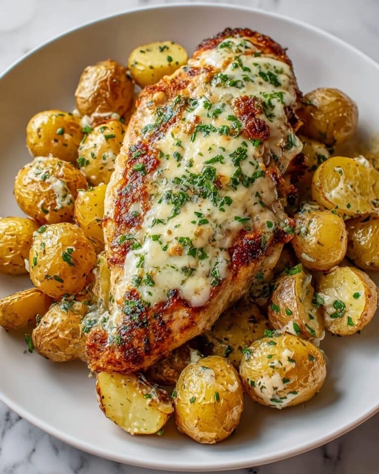 Garlic Parmesan Chicken and Potatoes Recipe