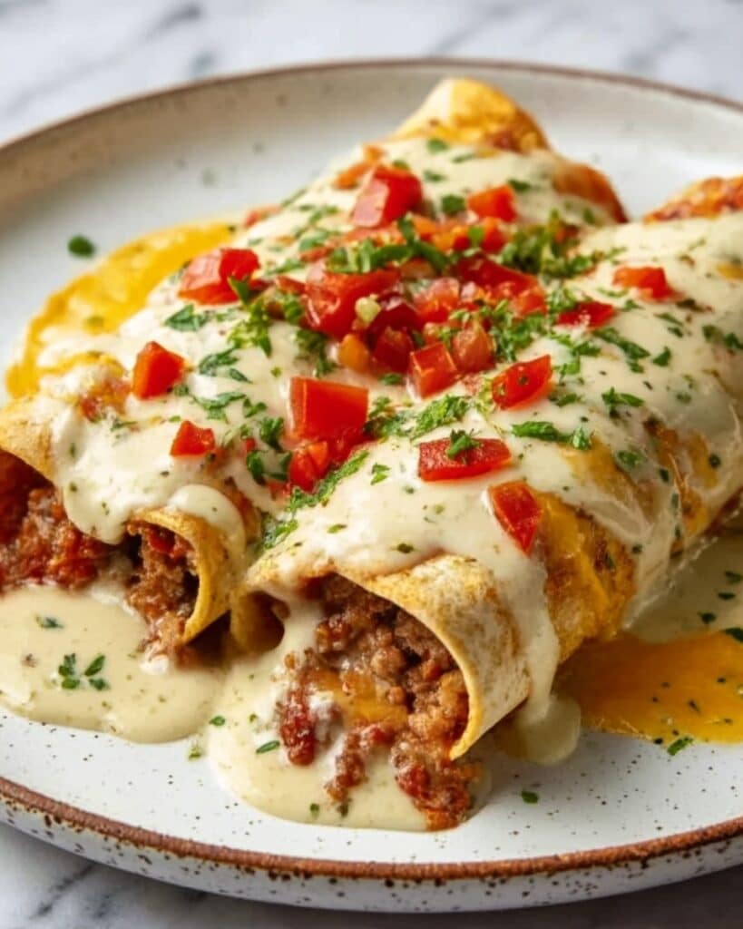 Jalapeño Popper Cheesy Chicken Enchiladas Recipe