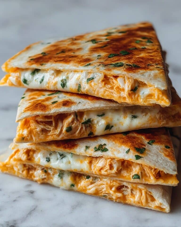 High Protein Chicken Ranch Quesadilla Crispy Creamy Low Carb Recipe