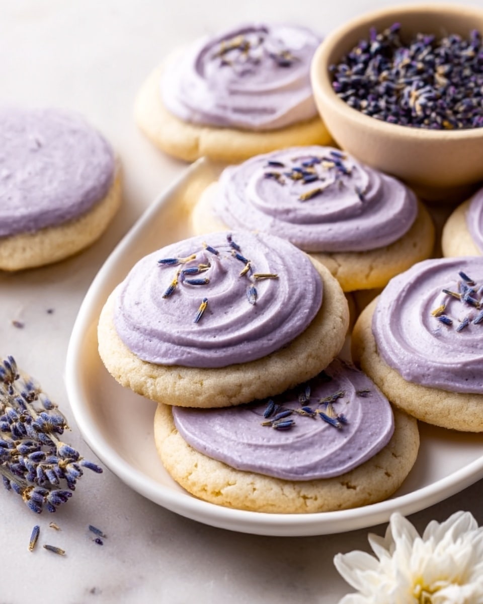 London Fog Cookies with Lavender Frosting Recipe