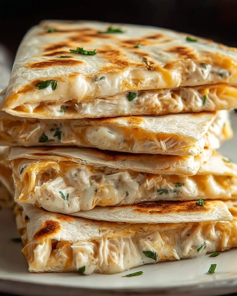 High Protein Chicken Ranch Quesadilla Recipe