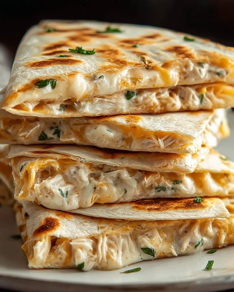 High Protein Chicken Ranch Quesadilla Recipe