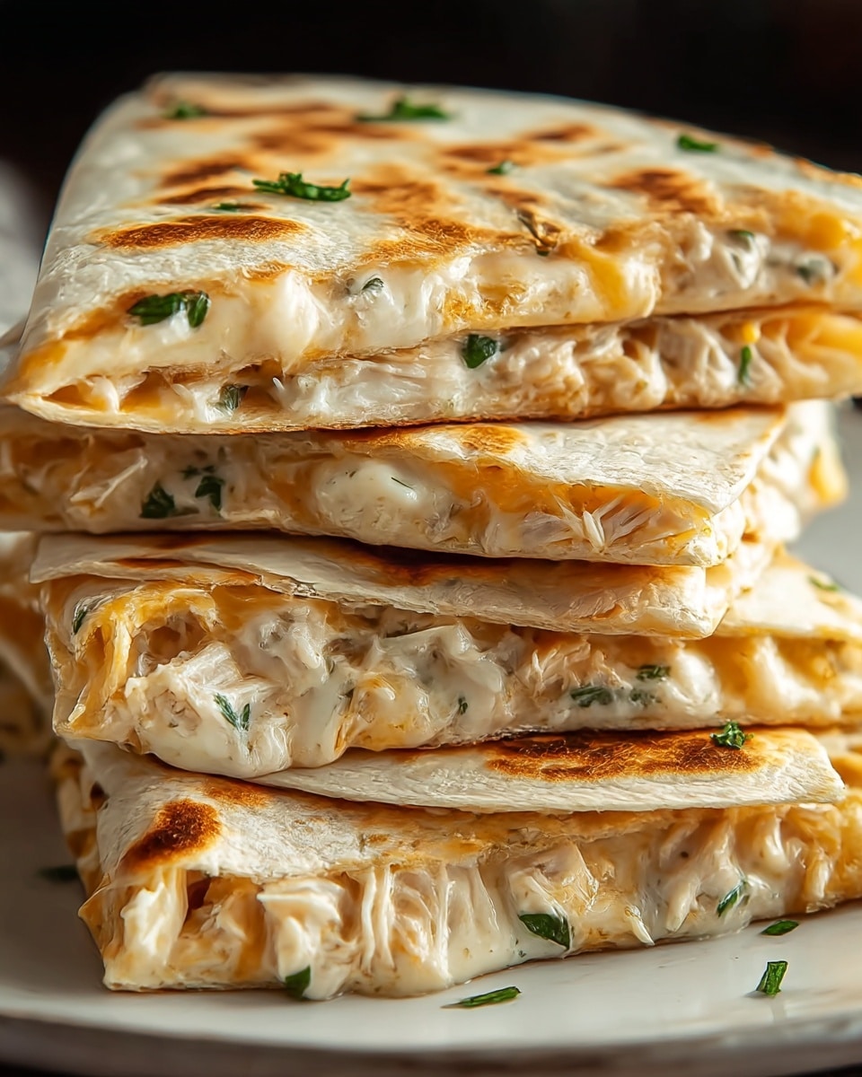 High Protein Chicken Ranch Quesadilla Recipe
