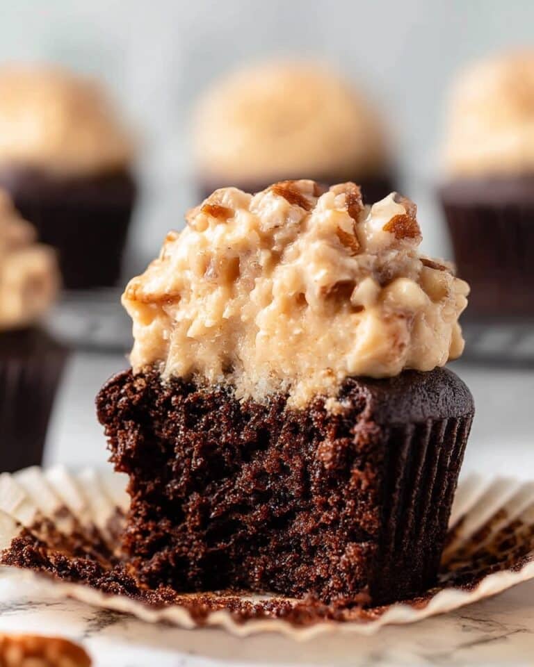 German Chocolate Cupcakes Recipe