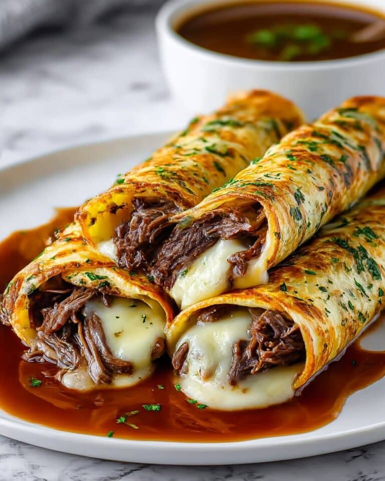 French Dip Tortilla Roll-Ups Recipe