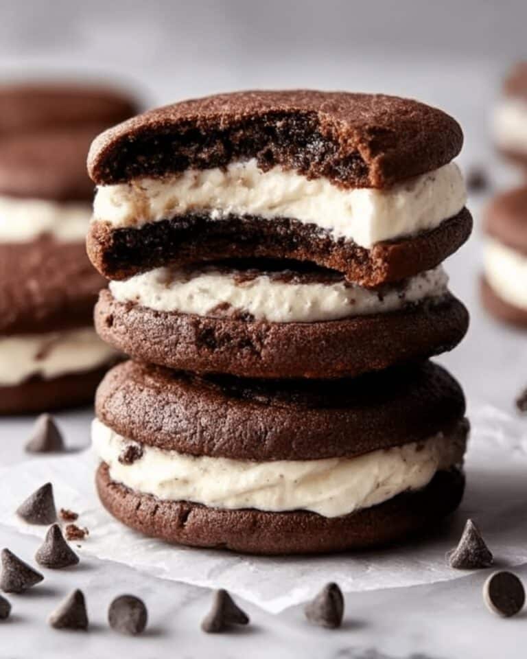 Brownie Cookie Sandwiches with Cookie Dough Buttercream Recipe