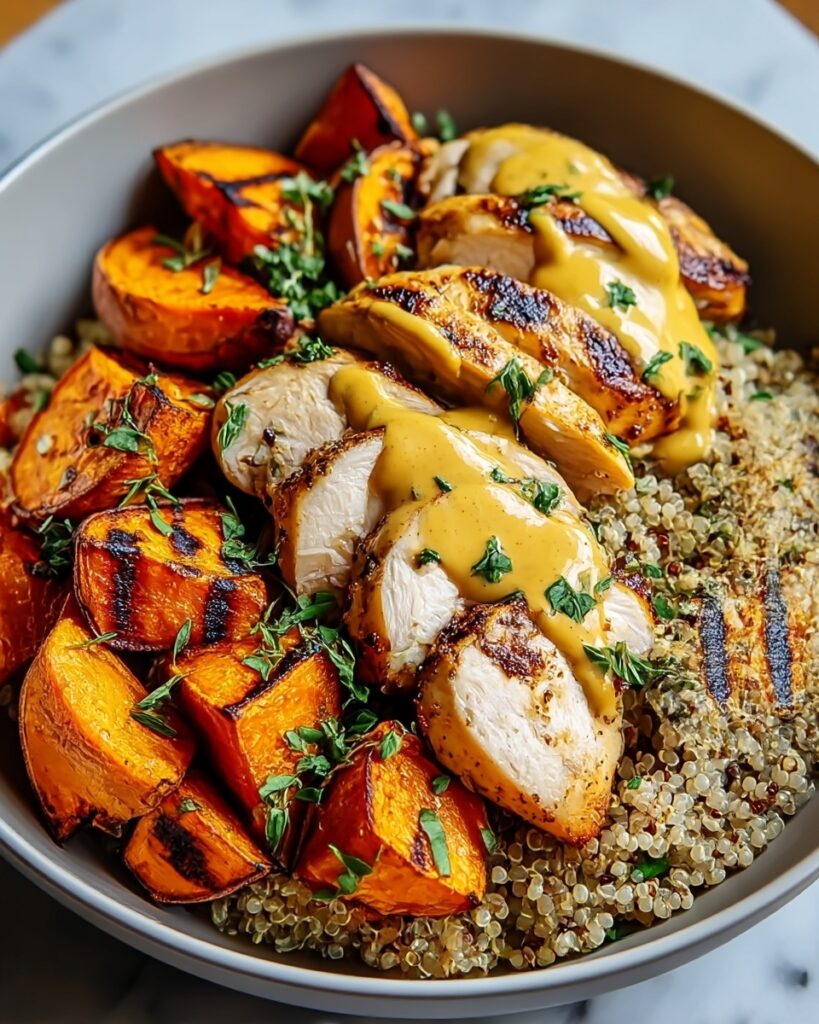 Maple Dijon Chicken & Sweet Potato Bowls That Comfort Your Soul Recipe