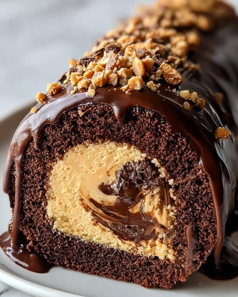Irresistible Peanut Butter Cup Chocolate Roll Recipe
