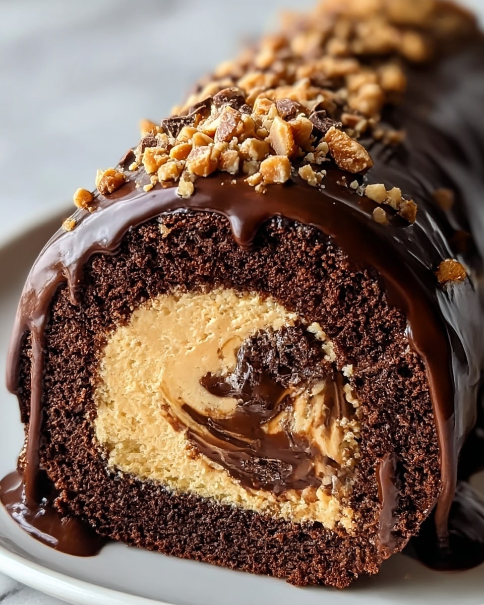 Irresistible Peanut Butter Cup Chocolate Roll Recipe